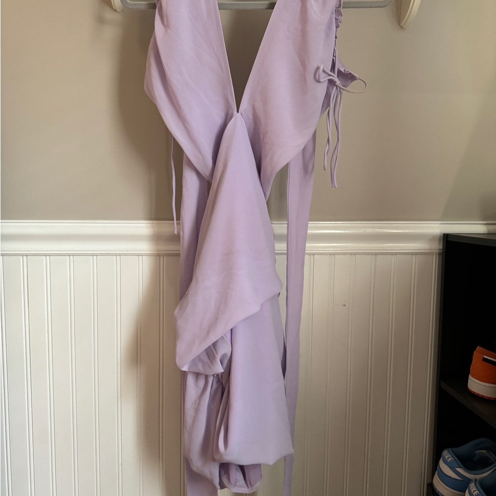 Lucy in the Sky Lavender Wrap Dress